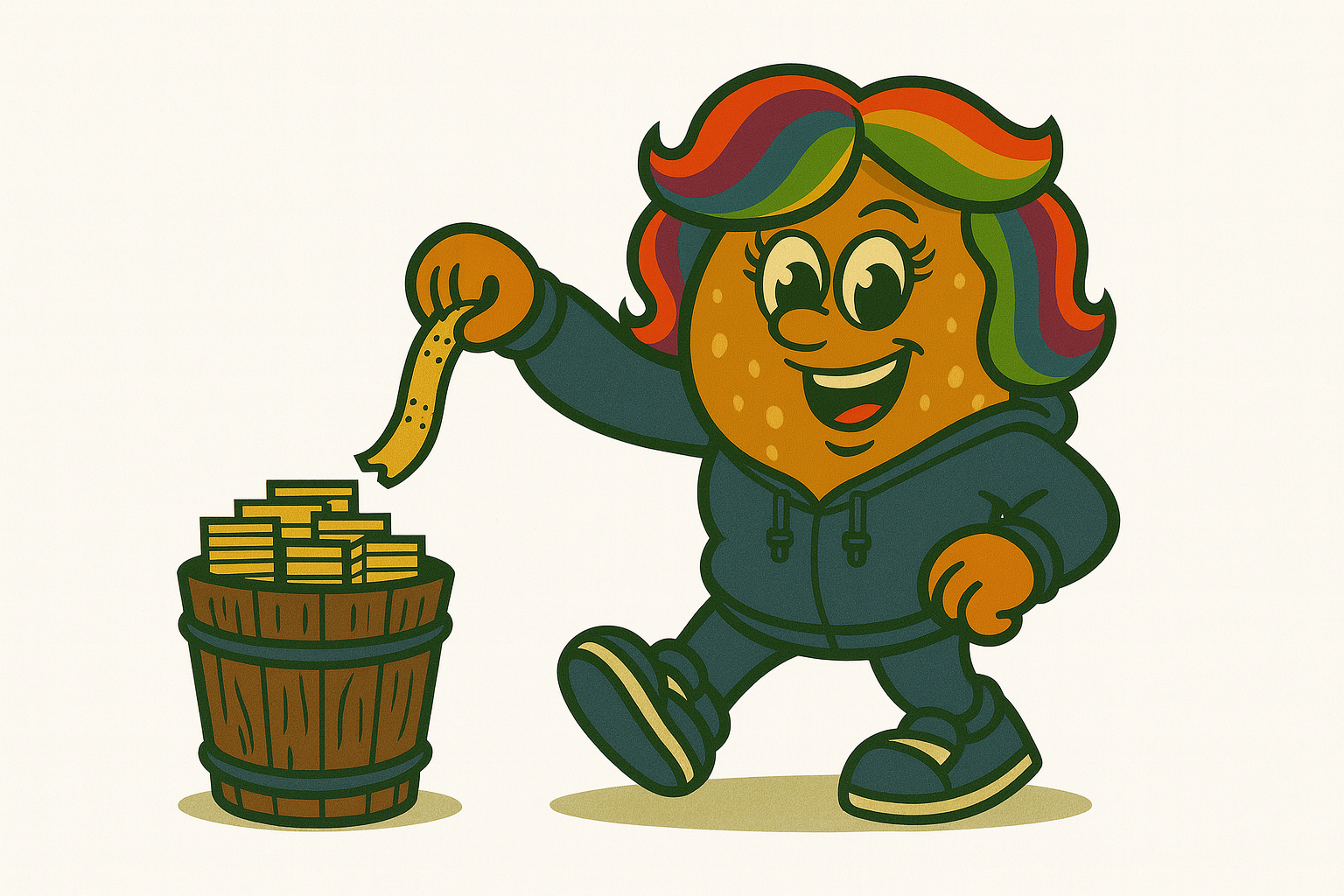 BB's Bagels Mascot - Ticks the Raffle Champion