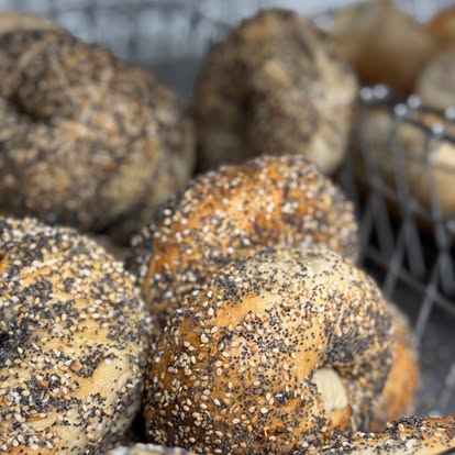 Fresh Bagels Hand-Rolled Daily at BB's Bagels Alpharetta GA