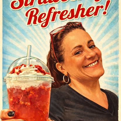 Strawberry Refresher at BB's Bagels Alpharetta - Fresh Drinks