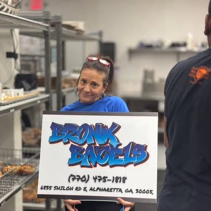 BB's Bagels Alpharetta Location Sign - 6835 Shiloh Rd E